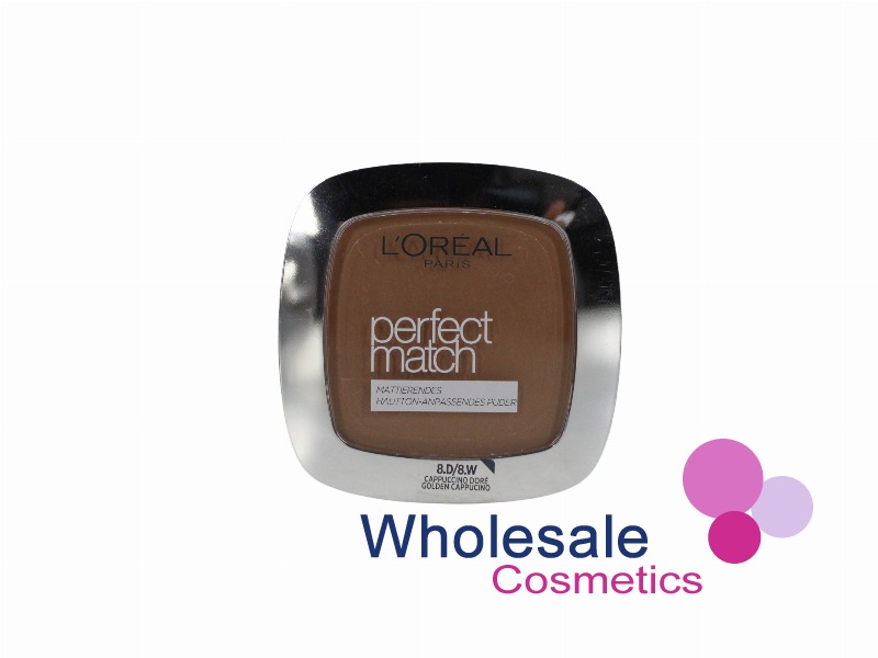 6 x L'Oreal Perfect Match Super Blendable Powder - 8DW GOLDEN CAPPUCINO